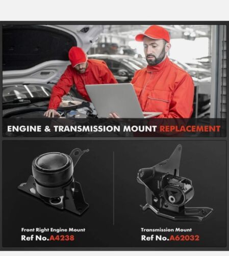 2x New Engine Motor & Transmission Mount for Toyota Yaris 2006-2011 15-17 Manual - Picture 2 of 2