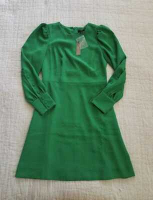 chinese dress ladies 60s Does 40s Green Wool Long Sleeve Dress – Better Dresses Vintage main image 0