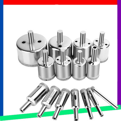 Diamond Hole Saw Drill Bits Set Kit for Ceramic, Premium Glass Drill Bit