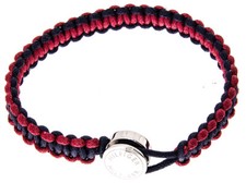 Tommy Hilfiger Casual Herrenarmband 2700944 Nylon Edelstahl blau rot