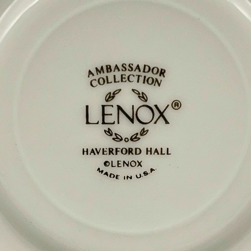 5 LENOX Haverford Hall 6" BREAD DESSERT PLATES Gold-Encrusted Cream LOT SET - Picture 8 of 8