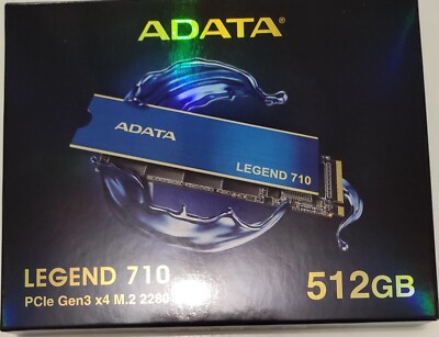 ALEG-710-512GCS ADATA Legend 710 SSD 512GB intern M.2 2280 PCIe 3.0 x4 (NVMe ~D~