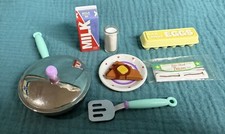 VINTAGE BARBIE TYCO KITCHEN LITTLES "BIG BREAKFAST FUN" SET 2008-6 Bacon Eggs