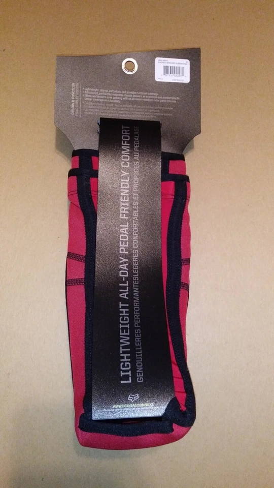 Par de coderas Fox Launch enduro rojas medianas Foto 3 de 4