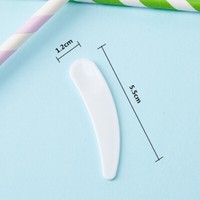 5-100 StüCk Mini-Kosmetikspatel, Gebogener Einweg-Schaufel, Make-Up'.