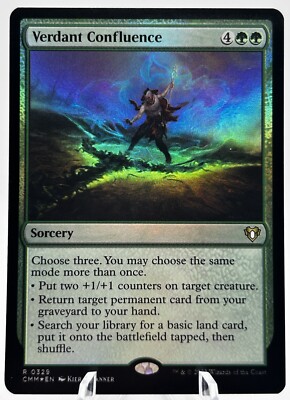 Verdant Confluence 0329 Foil Commander Masters CMM MTG NM | eBay