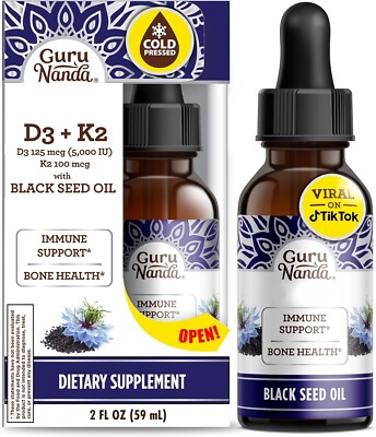 Black Seed Oil - 100% Pure Organic COLD PRESSED Cumin Nigella Sativa - 2 Fl.oz
