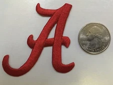alabama patch crimson tide A patch  Alabama A iron on  2.25" tall  Alabama patch