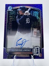 2025 Bowman Chrome - Enrique Jimenez - Purple Mojo Auto /199 - Detroit Tigers 