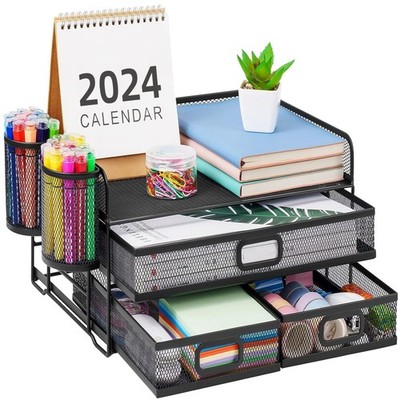 Multi-Functional Desk Organizer with Pen Holder