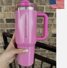 Stanley x Starbucks Winter Pink 40oz Tumbler 2024 Target Exclusive FREE SHIPPING