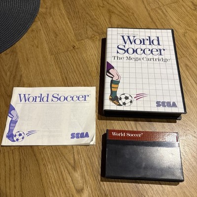 World Soccer Mega Cart Sega Master System PAL Retro Boxed Vintage Classic Game