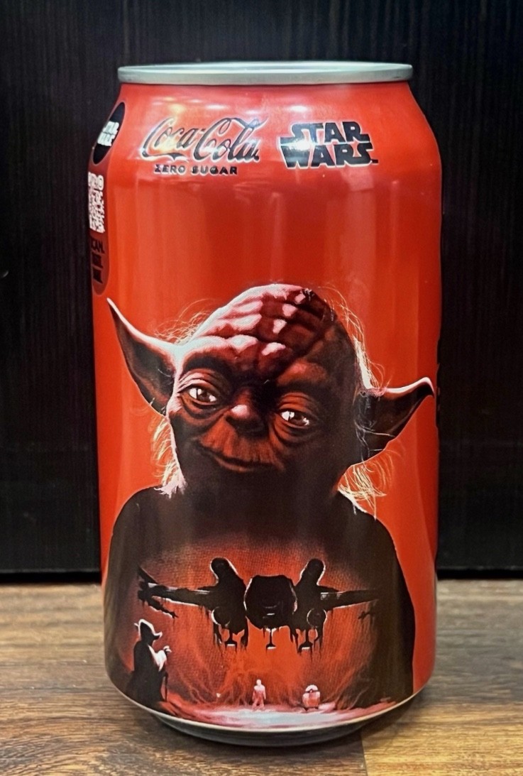 Star Wars Master Yoda Coca Cola Coke Zero - Limited Edition Disney