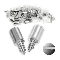 RegalbodenträGer 120 StüCk Ø7,5Mm Selbstschneidende Schraube Transparent FüR