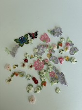 50 Pcs Mix Lot of Floral Appliques/Patches for Sewing/Bridal/Crafts