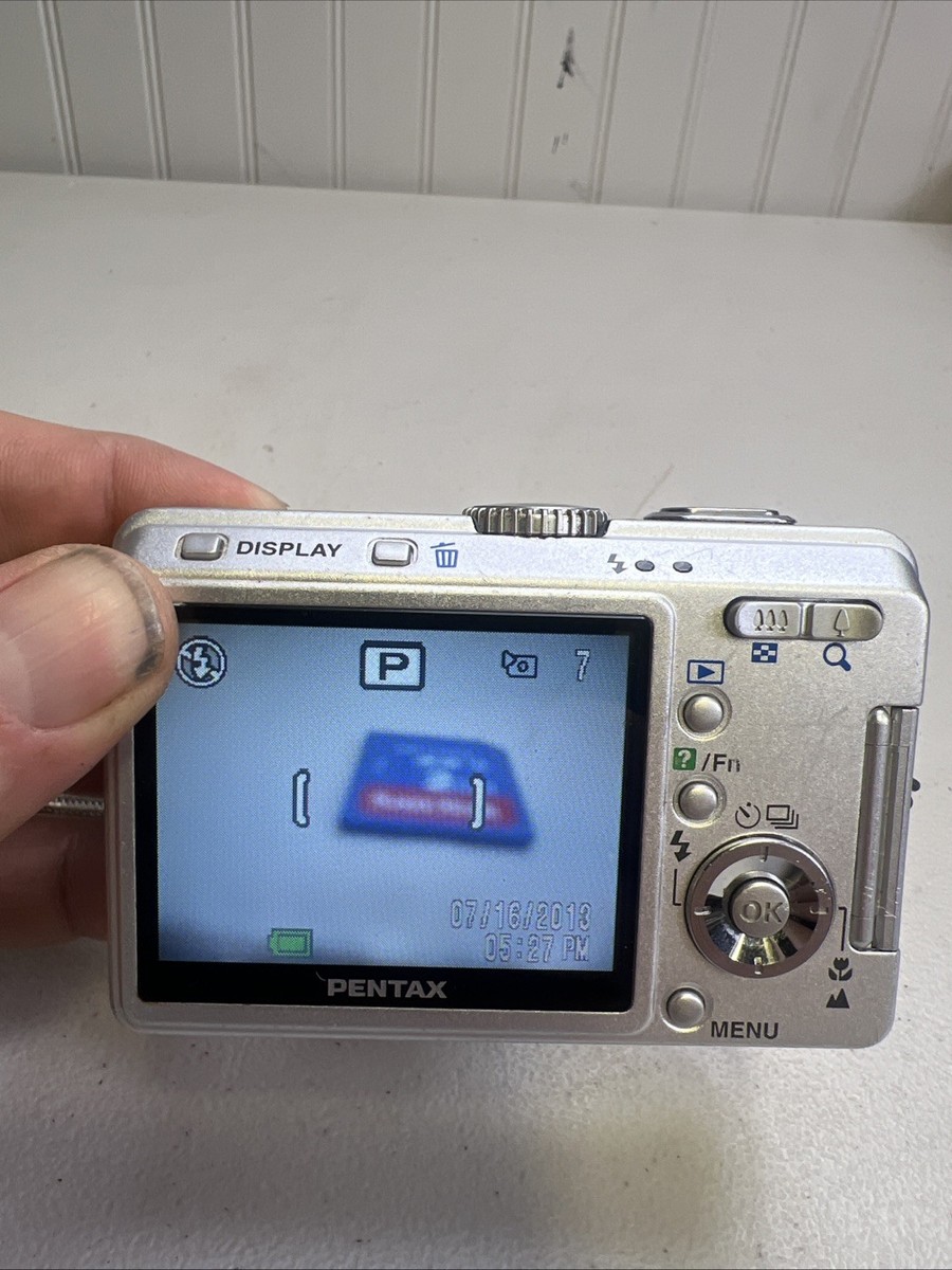 Pentax Optio S60 6.0MP Digital Camera - New Battery-SD Card-Tested 