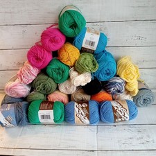 Huge Lot of Cotton Yarn Sugar 'n Cream Many Colors