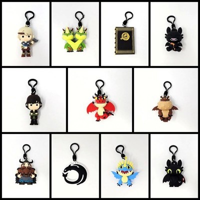 How To Train Your Dragon Figural 3D Bag Clip - YOU CHOOSE!