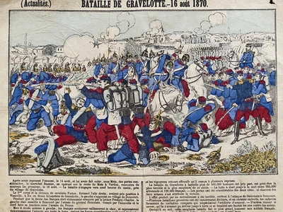 Image d'Epinal: Guerre 1870, bataille de Gravelotte, 16 août 1870 (2) - Photo 1/4