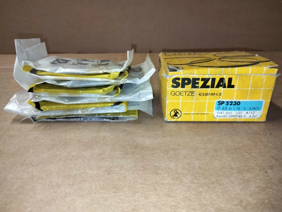 Fasce Elastiche Goetze Per Fiat 850/127/Panda/Uno45-s/ Autobianchi A112 903cc - Immagine 2 di 4