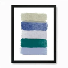 Abstract Green Fabrics Art Print Framed Wall Art Poster Canvas Print Picture