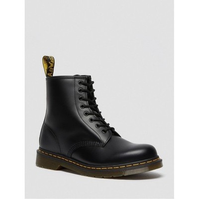Dr Martens 1460 Black Smooth Leather 8 Eye Boots Mens 8 New