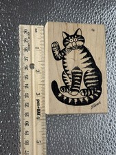 Kliban Cat Stamp American Art Stamp B Kliban Cat BK014-1100 Paw Waving Hello