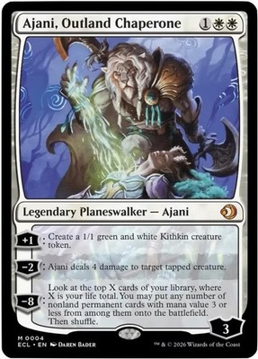 1x Ajani, Outland Chaperone - Lorwyn Eclipsed - NM  -  MTG