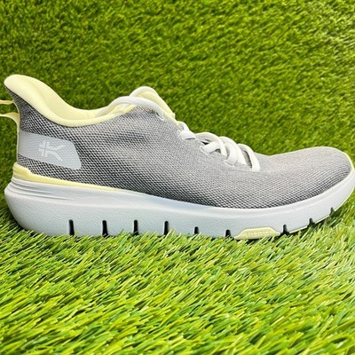 Kuru Flex Via Womens Size 9.5 Gray White Athletic Running Walking Shoes Sneakers