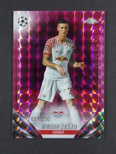 2023-24 Topps Chrome UEFA BENJAMIN SESKO 51/250 Magenta Geomatric Refractor #46