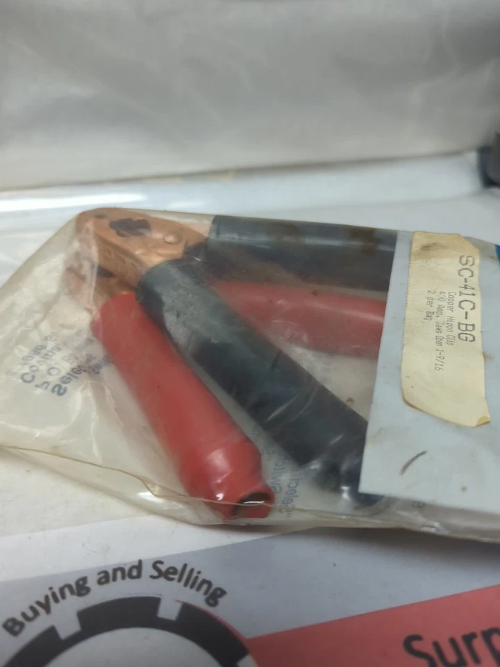 SELECTA SWITCH,SC-41C-BG,CONJUNTO DE CLIPE DE HIPOPÓTAMO DE COBRE DE 2 400 AMP NOS - Imagem 4 de 4