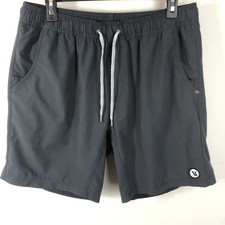 Vuori Kore Lined Drawstring Moisture Wicking Shorts Mens L Gray