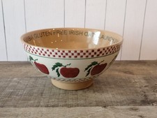 Nicholas Mosse Pottery 6” Red Apple Bowl Made In Ireland 2014 Glanbia Irish Oats
