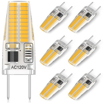 G8 LED Bulb 3W, 20W-25W Halogen 6 Count (Pack of 1), Warm White 6-pack