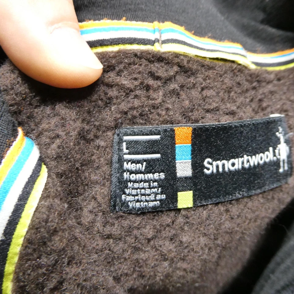 Smartwool Vest Mens Large Brown Wool Blend Fleece Full Zip Outdoor Hiking - Image 4 of 4