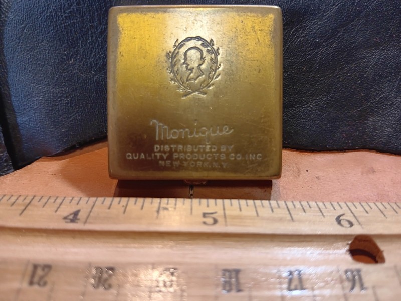 vintage compact powder case with Mirror