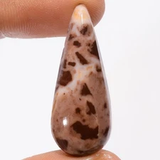 Natural Coconut Jasper Pear Shape Cabochon Gemstone 21.5 Ct. 34X13X6 mm X-14314