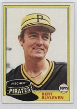 1981 Topps Bert Blyleven #554 HOF 1n13