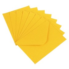 100Pcs Mini Envelopes Tiny Pockets Card Business Card Envelope Yellow