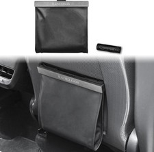 Portable Car Trash can Garbage Bin Bag Organizer For Vehicles Waterproof Black