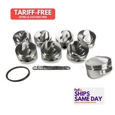 Je Pistons 207514 Set Of 8 Aluminum Sbc Domed Piston Set 4.185 Bore 10.8cc Je Pistons 207514 Set Of 8 Aluminum Sbc Domed Piston Set 4.185 Bore 10.8cc