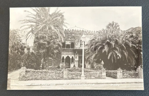 5 Vintage St Augustine FL Villa Zorayda Photo B&W RPPC Postcards B&W RPPC - Picture 11 of 12