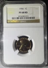 1956 Proof Lincoln Cent NGC PF 68 RD (013)
