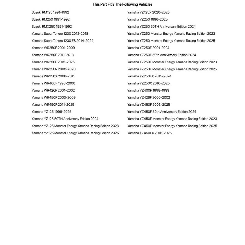Tusk Steering Stem Bearing Kit For YAMAHA WR250R 2008-2020 - Image 2 of 4