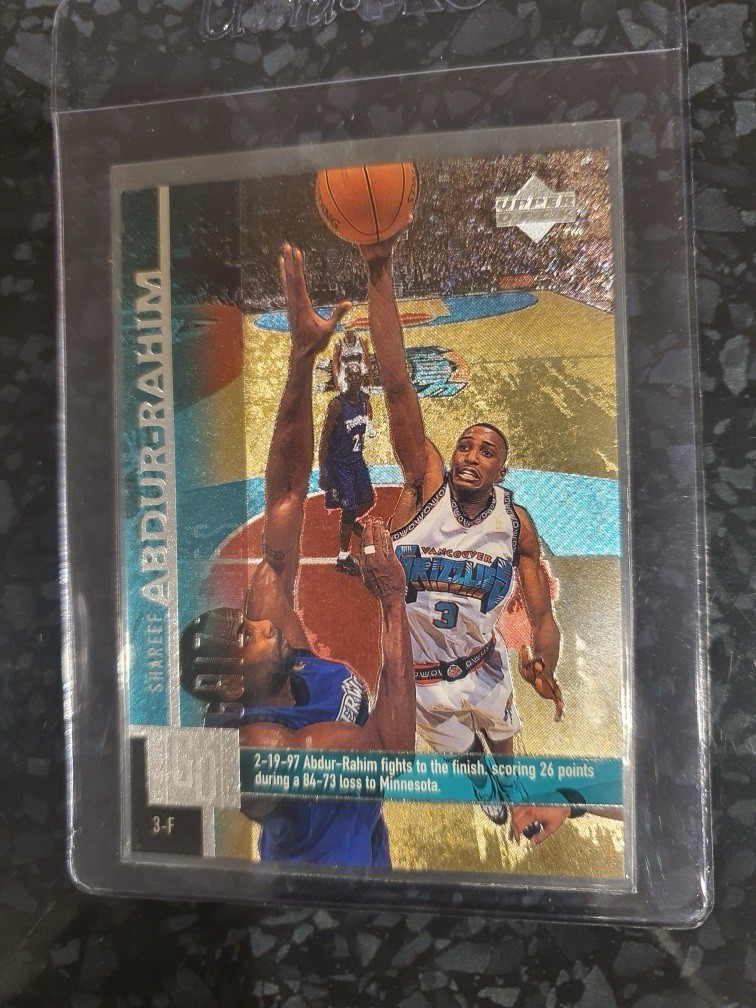 Shareef Abdur Rahim 1997-98 Upper Deck Game Dated #128 SSP Foil 1:1500 PACKS