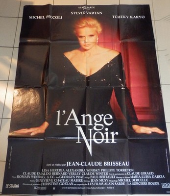 AFFICHE SYLVIE VARTAN L'ANGE NOIR JEAN-CLAUDE BRISSEAU 
