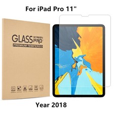 Premium Anti Scratch Tempered Glass Screen Protector for Apple iPad Pro 11" 2018