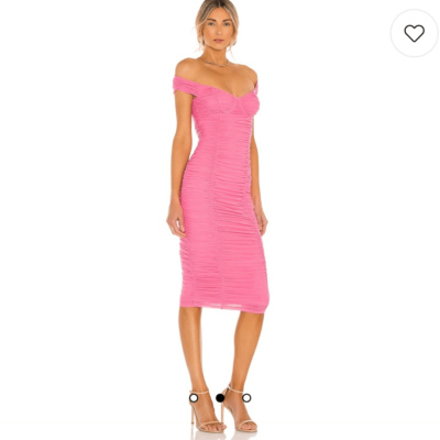 Majorelle Revolve Tabitha Midi Dress in Bubblegum Pink NWOT XL | eBay
