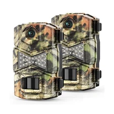 WOSODA【2 Pack】 Trail Game Camera, 16MP 1080P Waterproof Hunting Scouting Cam ...