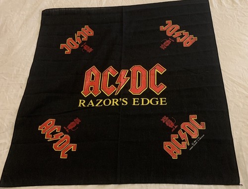 VINTAGE AC/DC RAZORS EDGE BANDANA 1990 True Vintage Rare New Mint ...